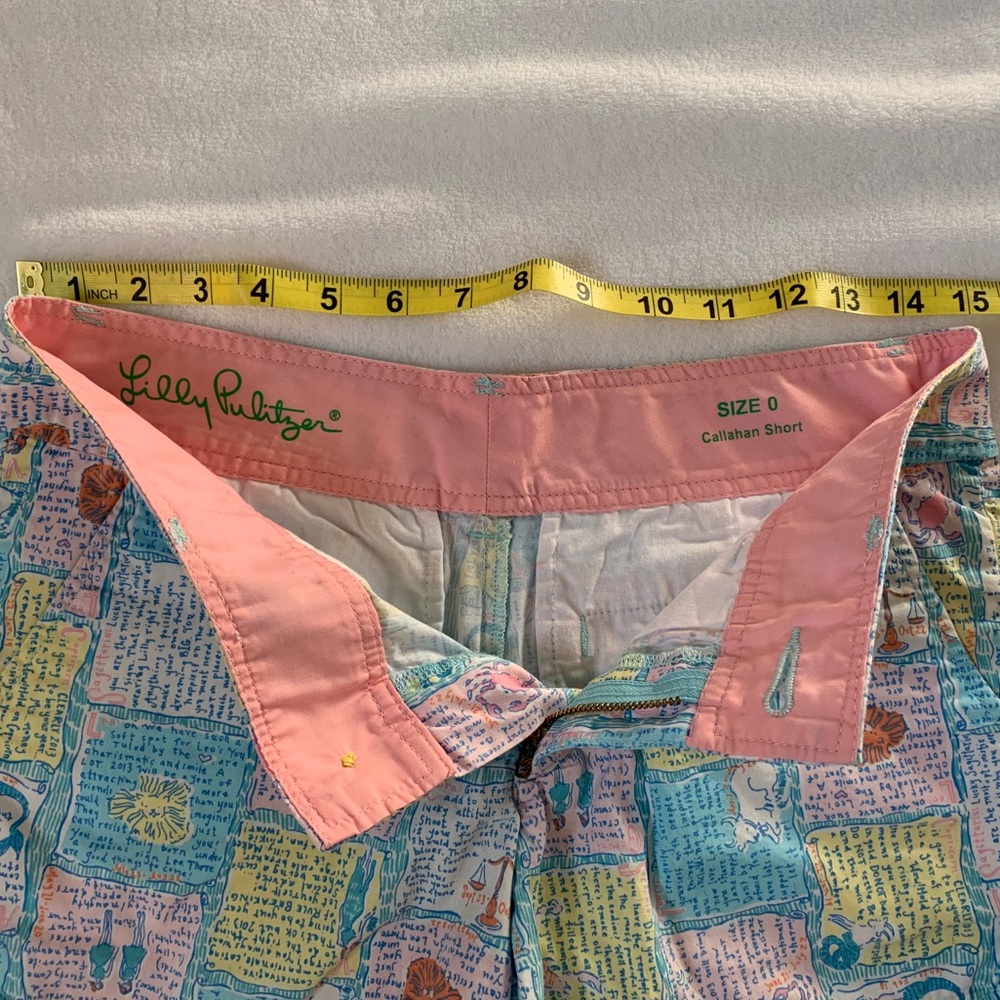 Lilly Pulitzer Multi-Color Script Patchwork Shorts - Picture 4 of 7